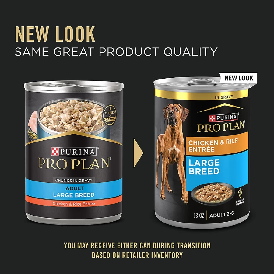 Purina Pro Plan Large Breed Adult Wet Dog Food - 13 Oz Can, High Protein Formula | PetSmart
