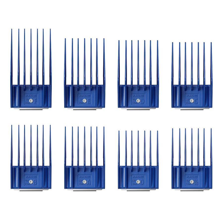 PetSmart Andis 8-Piece Large Dog Grooming Comb Set for Professional Clipper Attachments