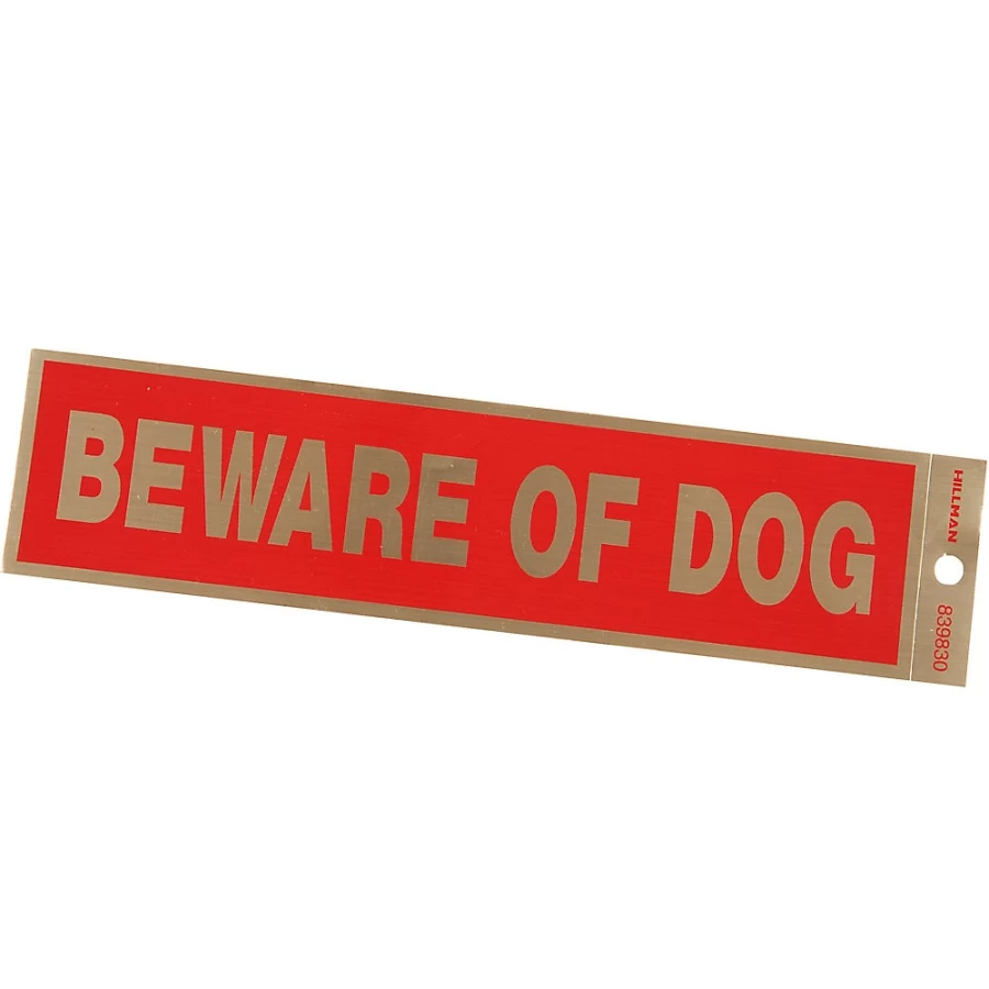 "PetSmart Beware of Dog Sign - Durable Outdoor Warning Sign by Hillman"