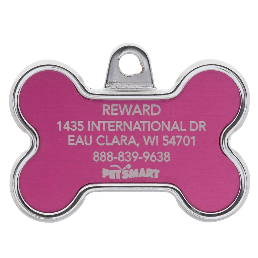 PetSmart Personalized Blingz Bone Pet ID Tag - Custom Dog & Cat Name Tag by TagWorks Collection