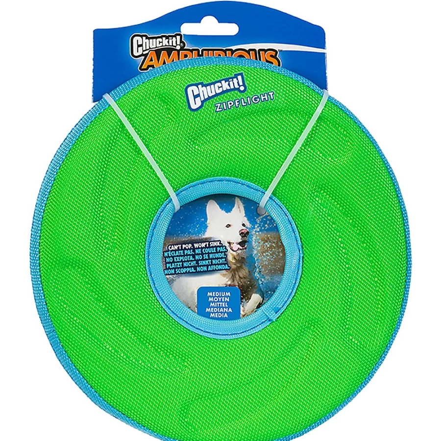 PetSmart Chuckit! Zipflight - Durable Flying Disc Dog Toy for Outdoor Fetch Play