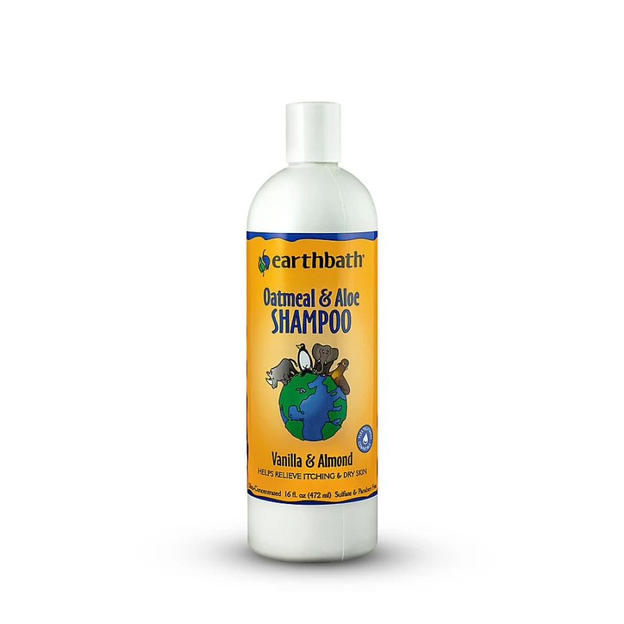Earthbath Oatmeal & Aloe Pet Shampoo for Dogs & Cats - Vanilla & Almond Scent, Soothing & Moisturizing, 16 oz - by PetSmart