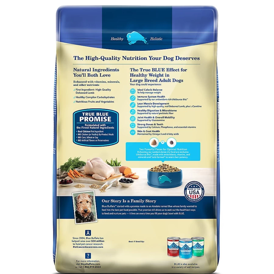 PetSmart Blue Buffalo Life Protection Formula Large Breed Adult Dry Dog Food - Natural Chicken & Brown Rice Recipe, High Protein, 30lb Bag