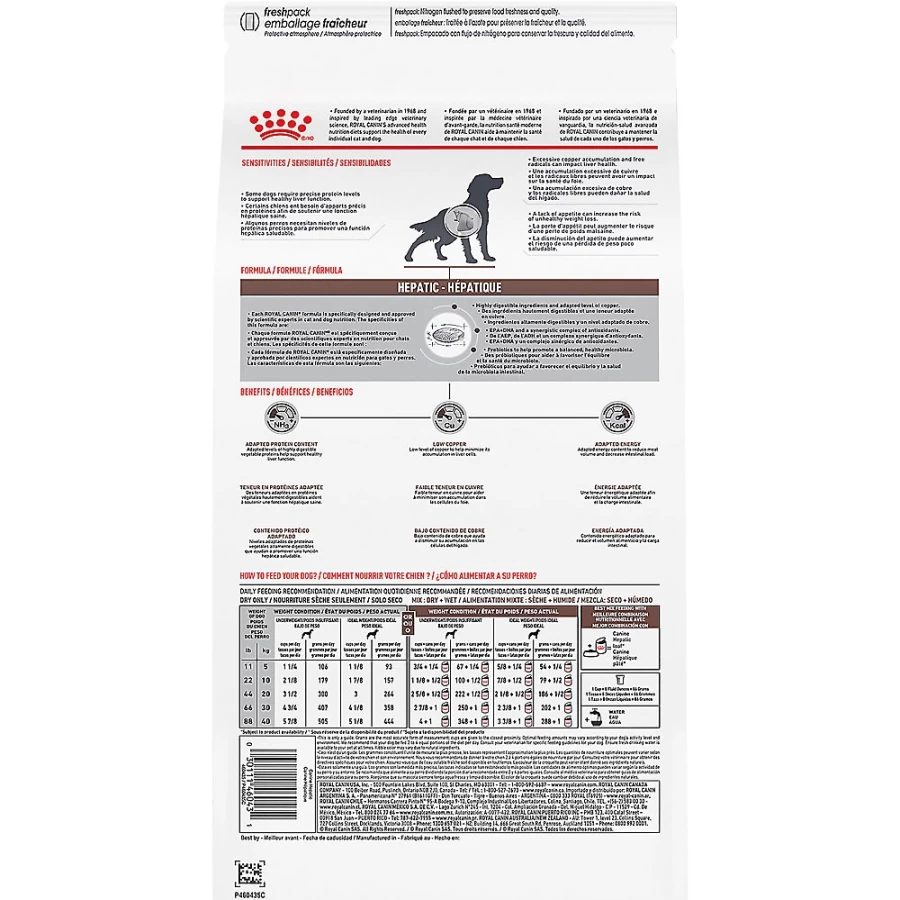 "PetSmart Royal Canin Veterinary Diet Adult Hepatic Dry Dog Food - Liver Support for Dogs"