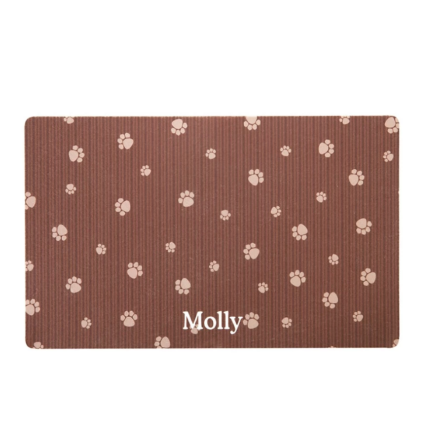 PetSmart Drymate Paws Personalized Waterproof Dog Mat - Custom Non-Slip Pet Feeding Mat