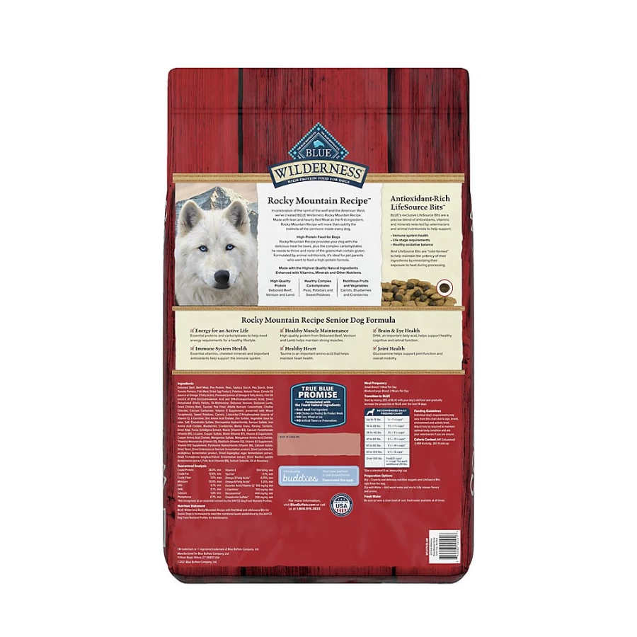 PetSmart Blue Buffalo Wilderness Grain-Free Senior Dry Dog Food with Red Meat Recipe