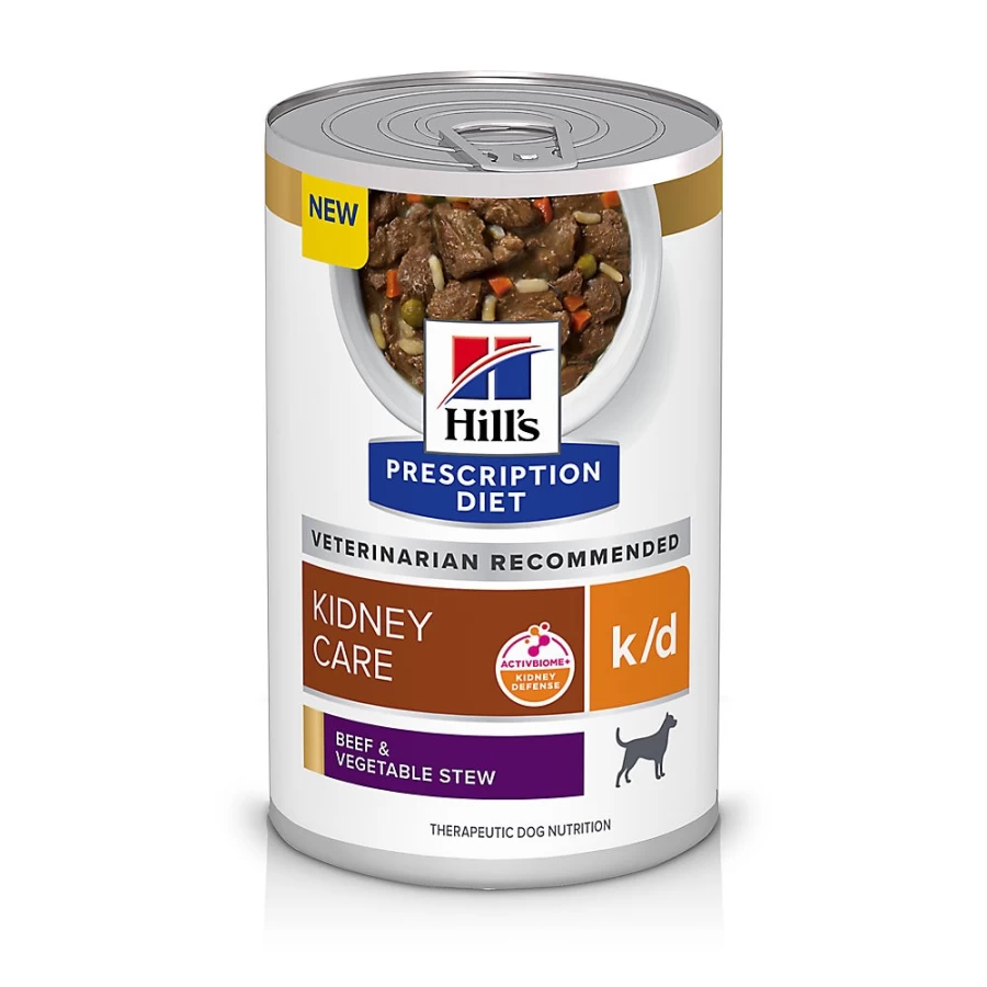 Hill's Prescription Diet k/d Kidney Care Dog Food - Beef & Vegetable Stew for Renal Health | PetSmart