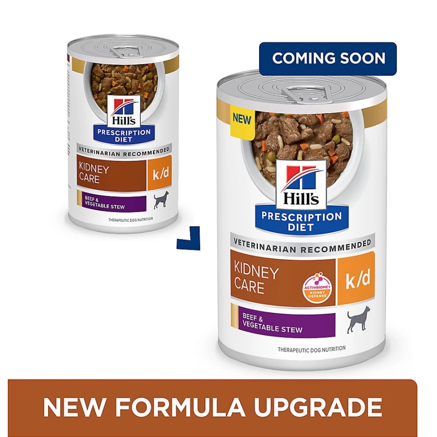 Hill's Prescription Diet k/d Kidney Care Dog Food - Beef & Vegetable Stew for Renal Health | PetSmart