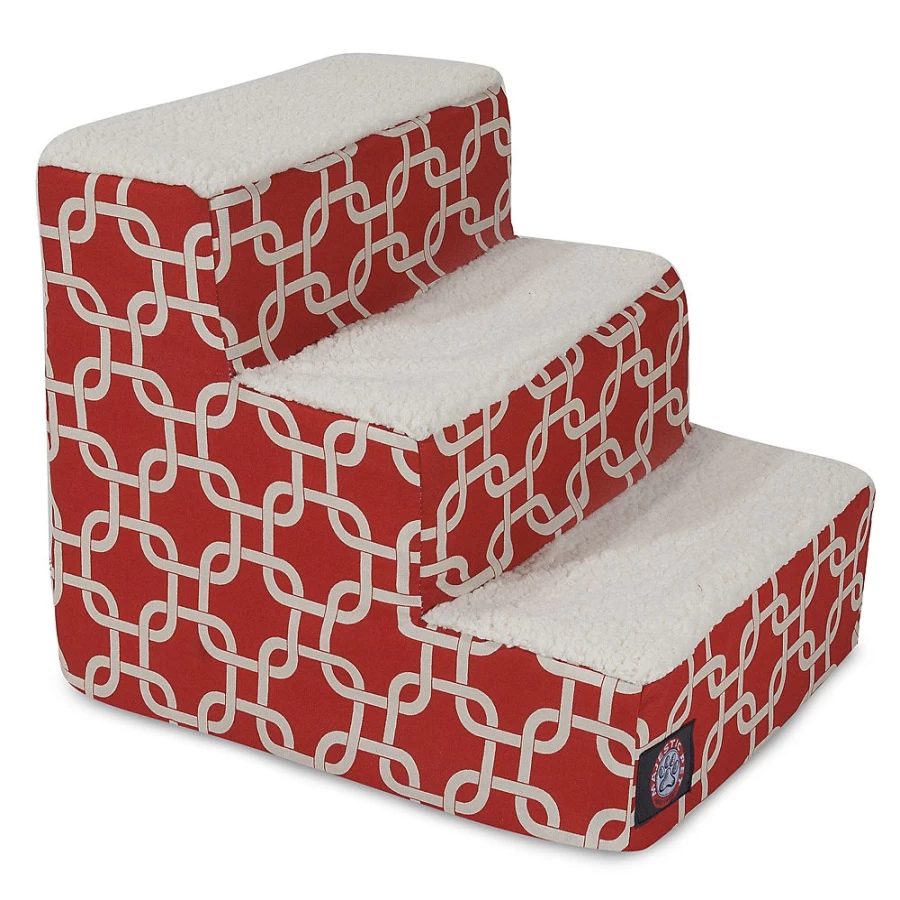 PetSmart Majestic 3-Step Pet Stairs for Dogs & Cats - Lightweight Portable Pet Ladder