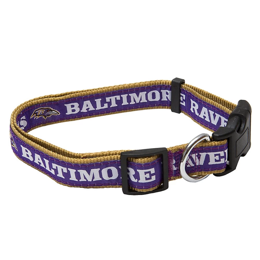 "Baltimore Ravens NFL Officially Licensed Dog Collar – PetSmart Team Collection"