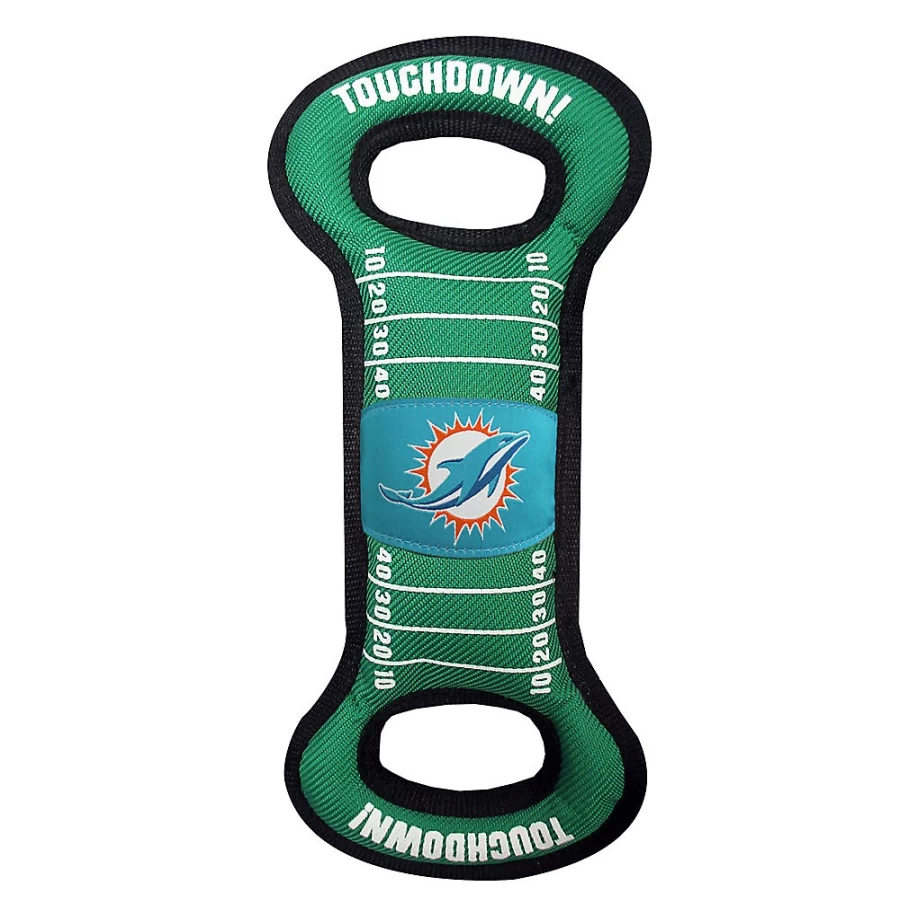 PetSmart Miami Dolphins NFL Plush Dog Toy - Officially Licensed Team Field Design