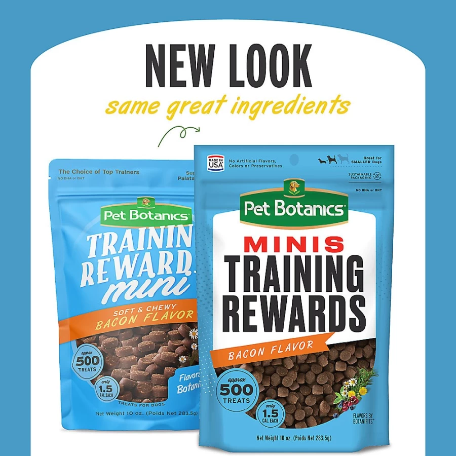 PetSmart Bacon Flavor Mini Training Treats for Dogs - Pet Botanics Natural Rewards