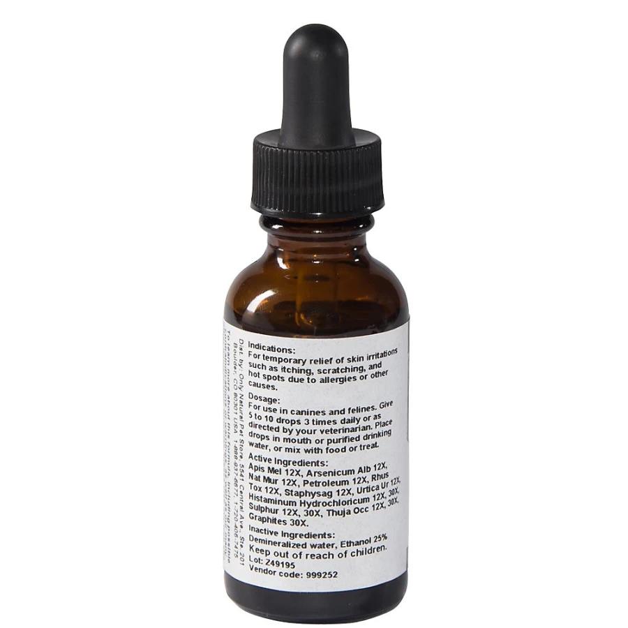 "PetSmart Only Natural Pet Skin & Itch Relief Homeopathic Remedy Formula"