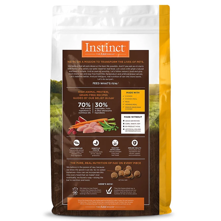 "PetSmart Instinct Grain-Free Dry Dog Food - Natural High Protein Recipe for All Breeds"
