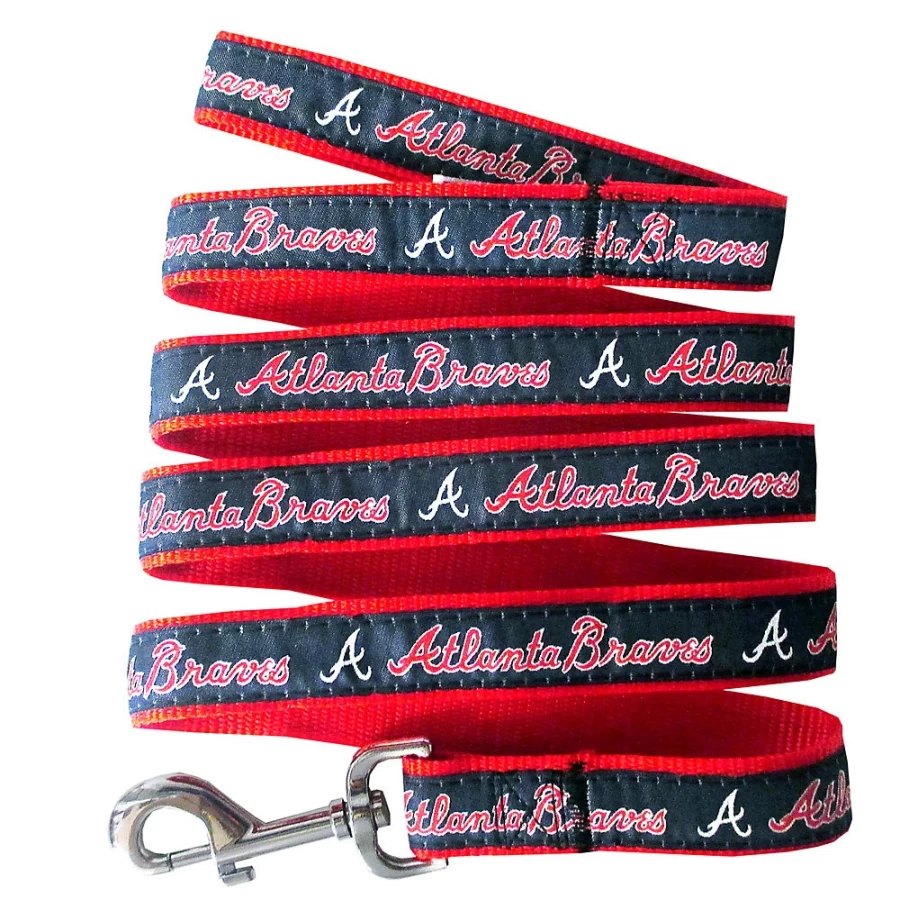 "PetSmart Atlanta Braves MLB Dog Leash - Officially Licensed Baseball Team Pet Accessory"