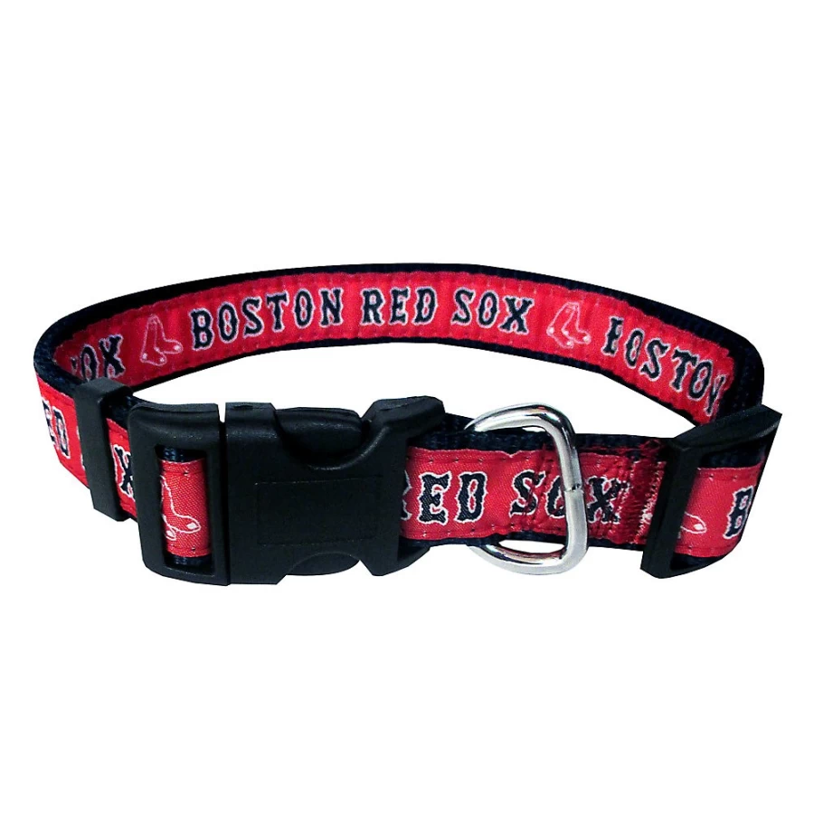 "PetSmart Boston Red Sox MLB Team Logo Adjustable Dog Collar for Pets"