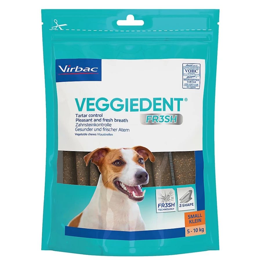 "PetSmart Virbac C.E.T. VeggieDent Tartar Control Dental Chews for Dogs – Natural Veggie Dog Teeth Cleaning Chews"