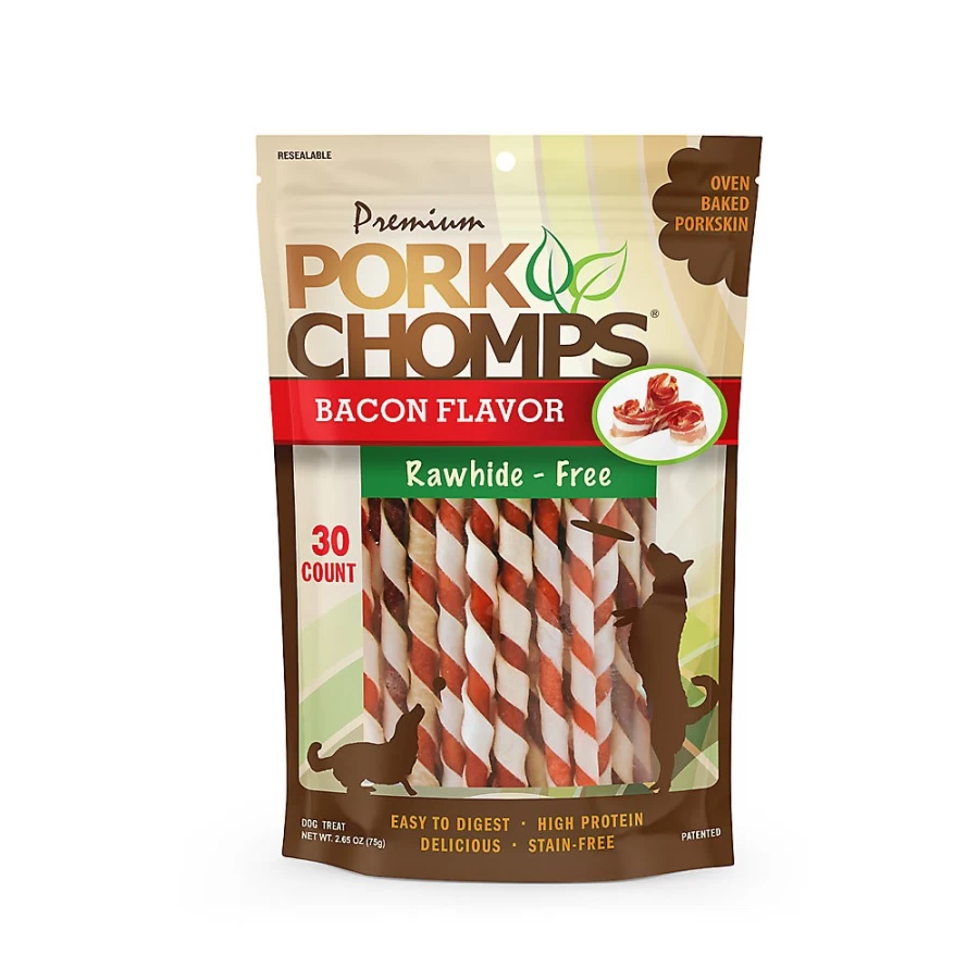 PetSmart Bacon Flavored Rawhide-Free Pork Twist Dog Treats for Chewing