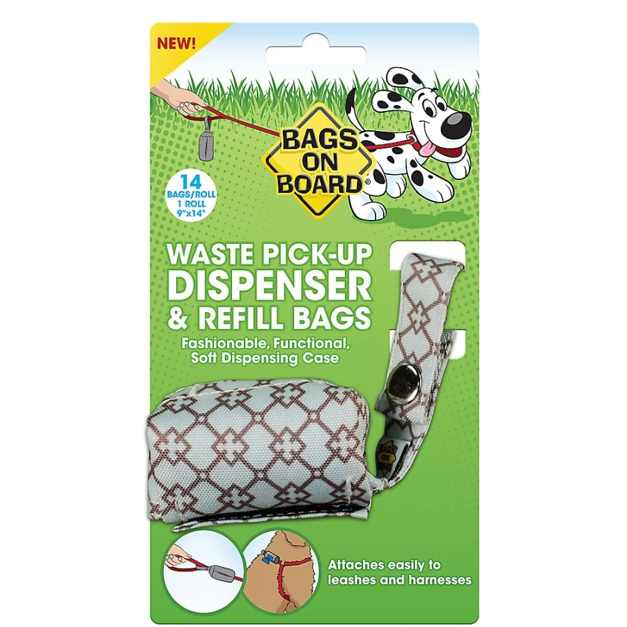 PetSmart Bags on Board Blue Diamond Waste Pick Up Dispenser for Dog Poop Bags