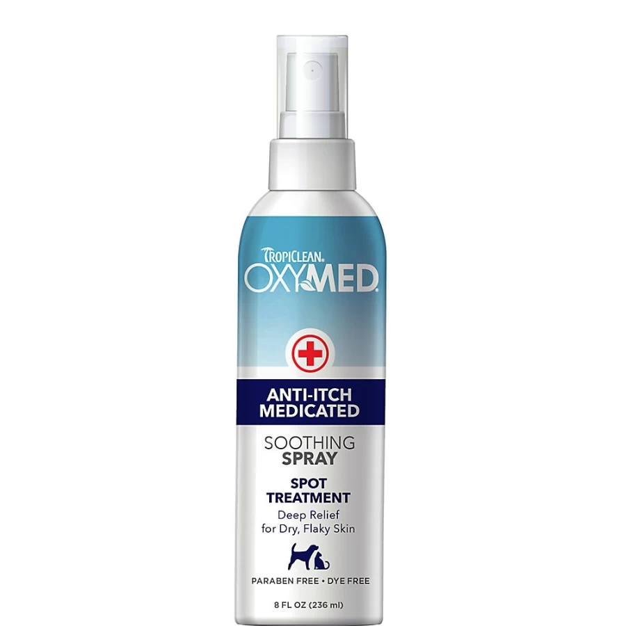 TropiClean Oxy-Med Anti-Itch Soothing Spray for Dogs – Relieves Itching & Irritation – PetSmart