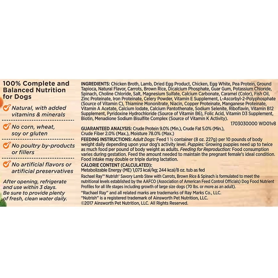Rachael Ray Nutrish Lamb Wet Dog Food for All Life Stages | PetSmart