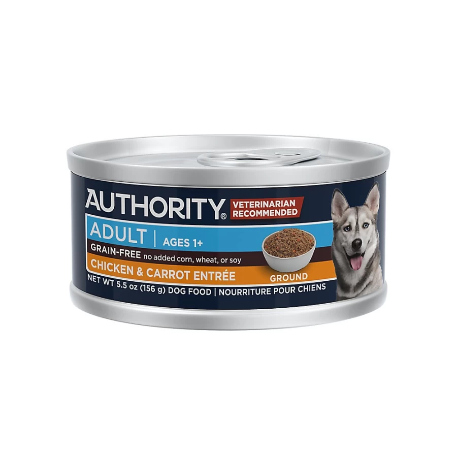 PetSmart Authority Everyday Health Adult Wet Dog Food - 5.5 Oz Can, Grain-Free Recipe for Optimal Nutrition