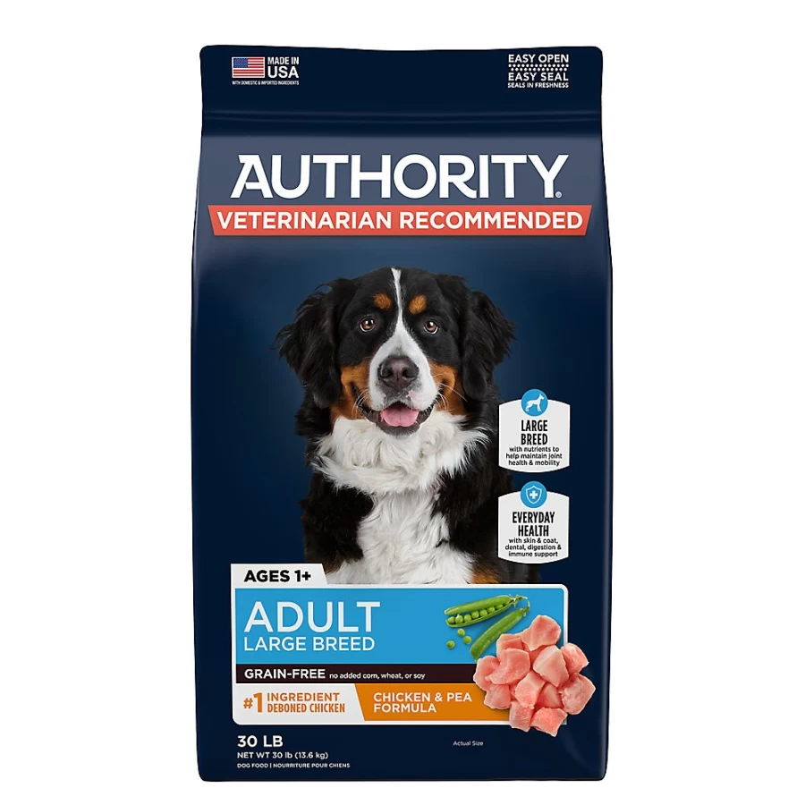PetSmart Authority Everyday Health Large Breed Adult Dry Dog Food - Chicken Recipe, High Protein & Nutrient-Rich Formula