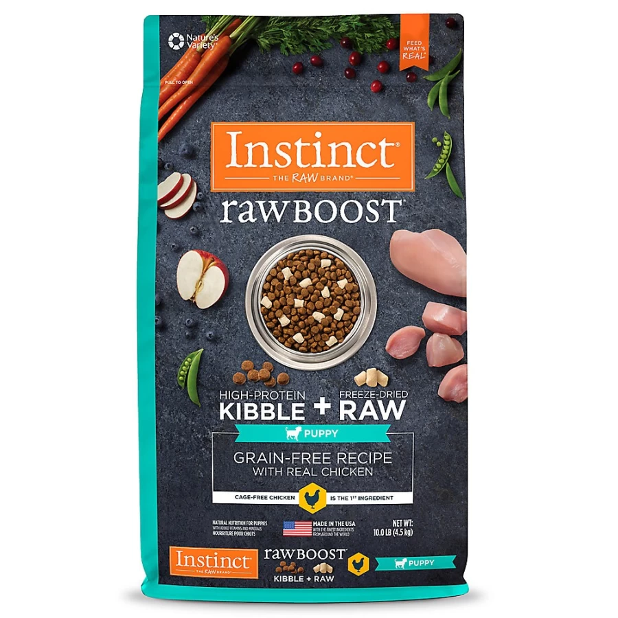 Instinct Raw Boost Grain Free Chicken Recipe Dry Dog Food for Puppies - Natural High Protein by PetSmart