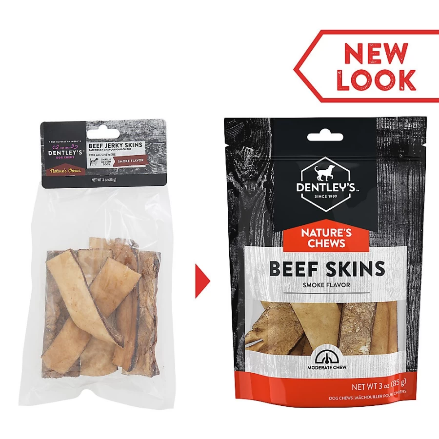 PetSmart Dentley's Nature's Chews Natural Beef Jerky Dog Treats for Healthy Skin & Coat