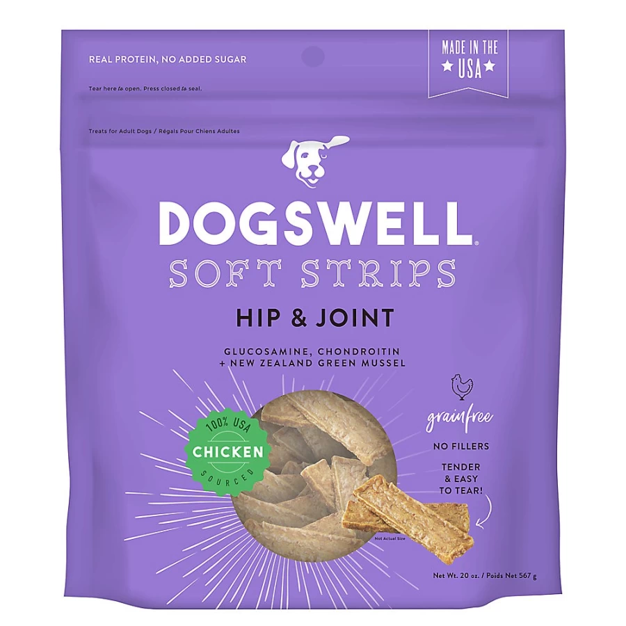 PetSmart Grain-Free DOGSWELL Hip & Joint Soft Chew Dog Treats - Chicken Flavor for Joint Health