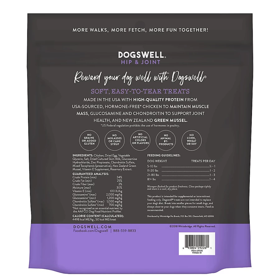PetSmart Grain-Free DOGSWELL Hip & Joint Soft Chew Dog Treats - Chicken Flavor for Joint Health