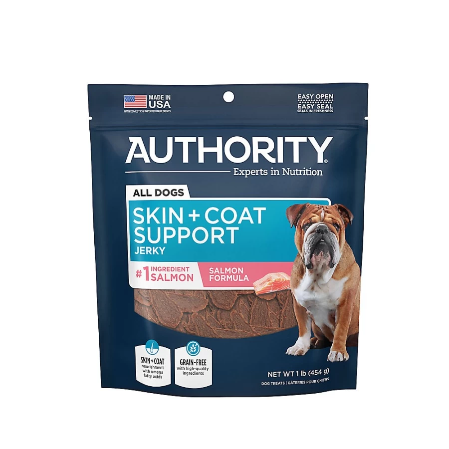 PetSmart Authority SkinCoat Dog Treats for Skin & Coat Health - 16oz Omega-Rich Formula