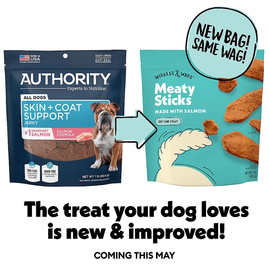 PetSmart Authority SkinCoat Dog Treats for Skin & Coat Health - 16oz Omega-Rich Formula