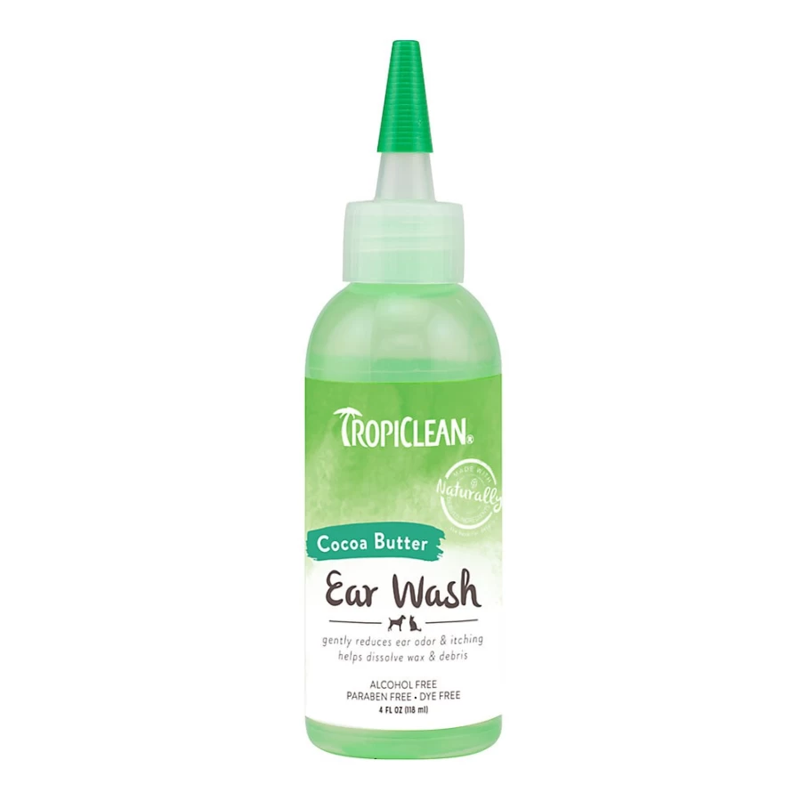 "PetSmart TropiClean Alcohol-Free Dog & Cat Ear Wash – Gentle Cleaning Solution"