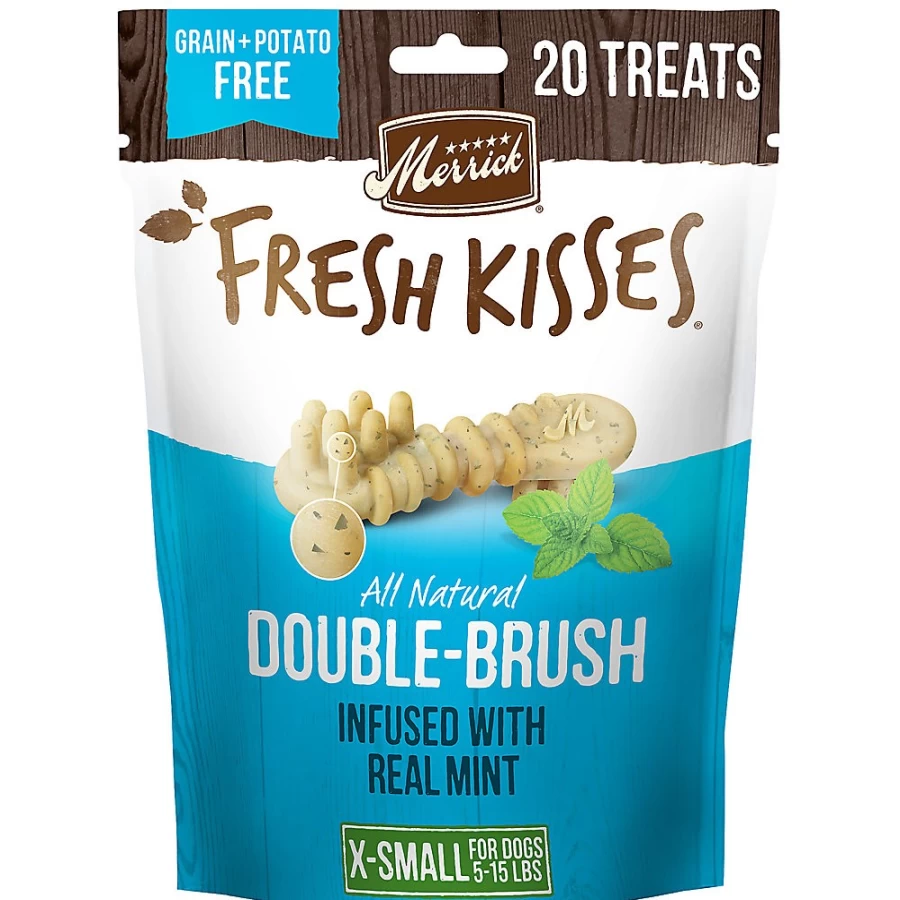 PetSmart Merrick Fresh Kisses Adult Dental Dog Treats with Mint for Fresh Breath