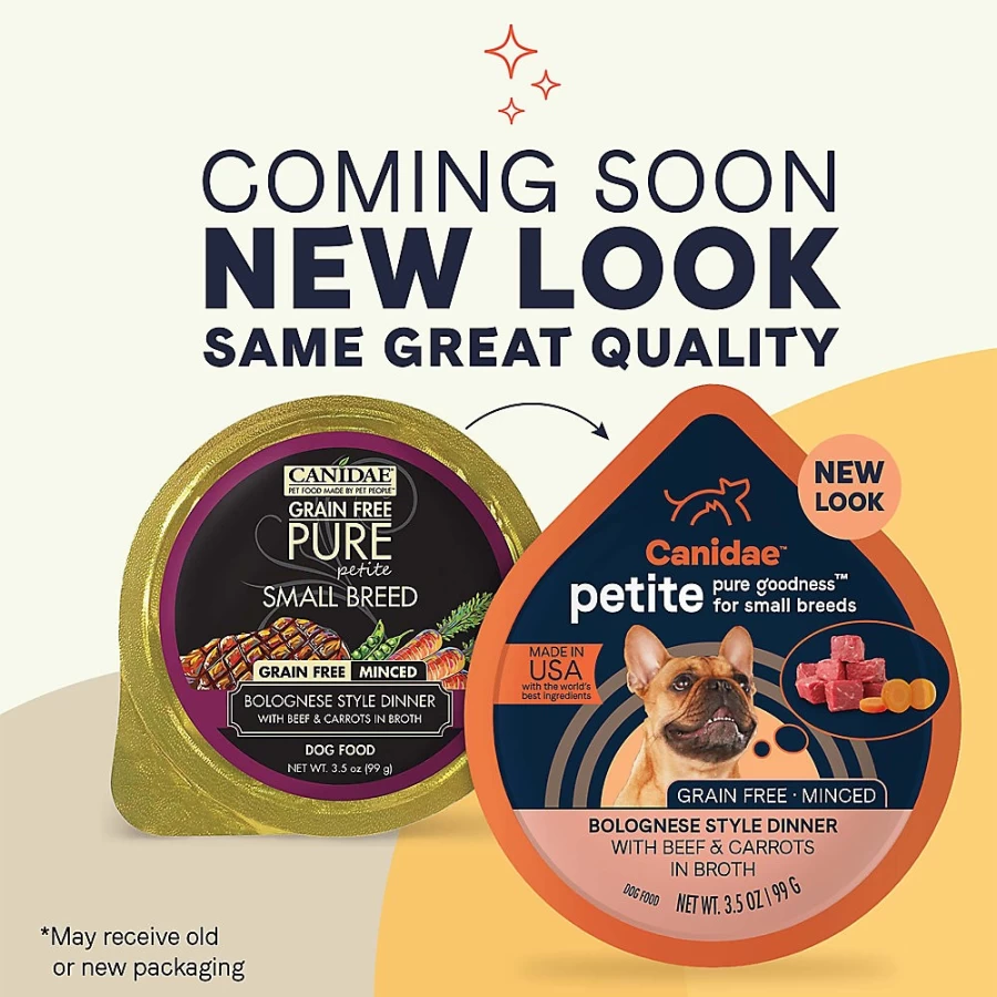 PetSmart Canidae PURE Limited Ingredient Small Breed Wet Dog Food - All Life Stages Minced Recipe, 3.5 oz