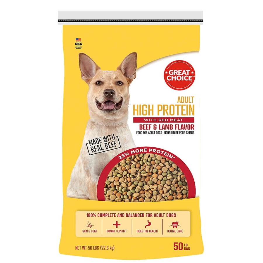 "PetSmart High Protein Beef & Lamb Dog Food for Adult Dogs - Great Choice"