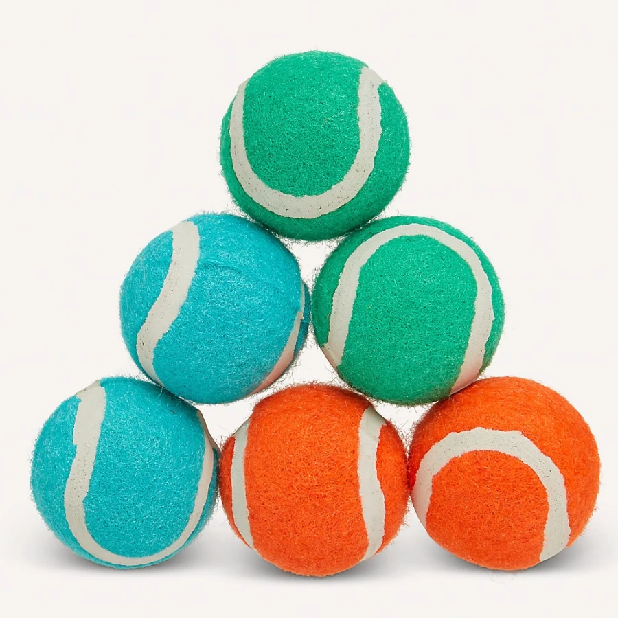 PetSmart Joyhound Game On 6-Pack Durable Tennis Ball Dog Toys for Fetch and Play