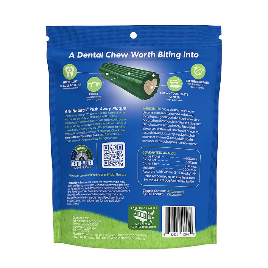 PetSmart Ark Naturals 4-in-1 Dental Chews for Medium Dogs 20-40 lbs - Brushless Toothpaste Alternative