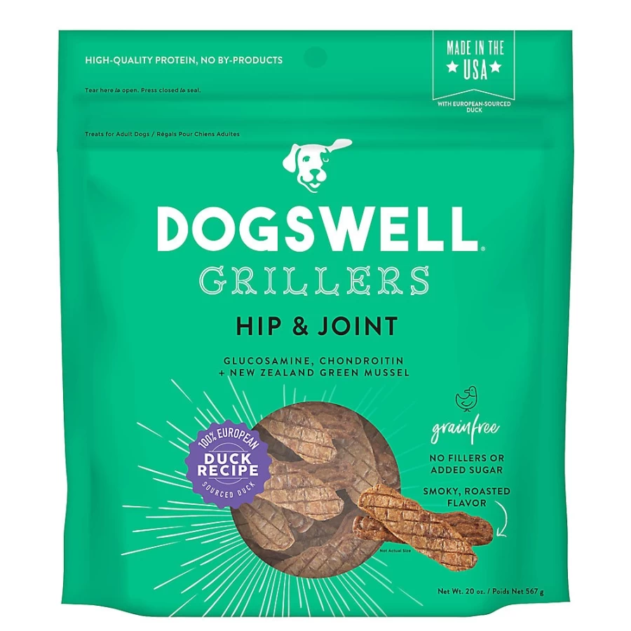 PetSmart DOGSWELL Grain-Free Duck Grillers Hip & Joint Care Dog Treats