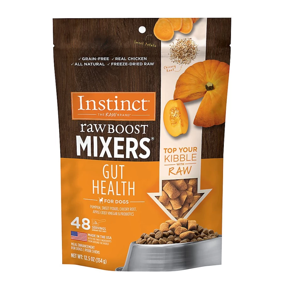 "PetSmart Instinct Raw Boost Grain Free Freeze-Dried Dog Food Topper for Gut Health - All Life Stages"