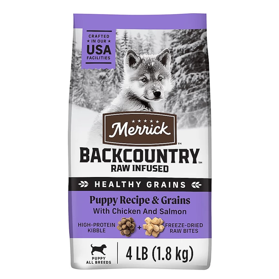 Merrick Backcountry Puppy Dry Dog Food - Grain Free Chicken Recipe, No Corn, No Artificial Colors | PetSmart