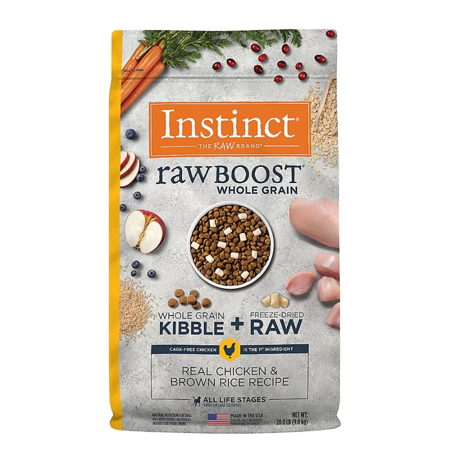 "PetSmart Instinct Raw Boost Dry Dog Food with Freeze-Dried Bits & Whole Grains for All Life Stages"