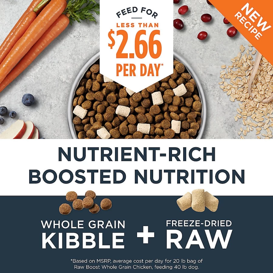 "PetSmart Instinct Raw Boost Dry Dog Food with Freeze-Dried Bits & Whole Grains for All Life Stages"