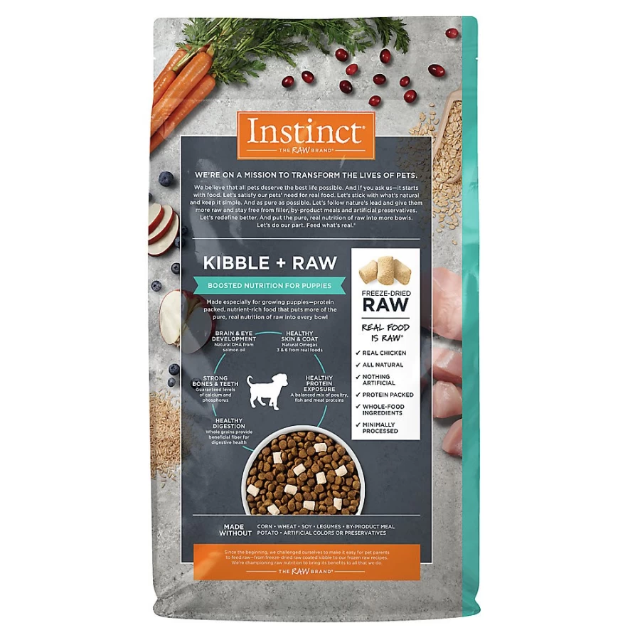 Instinct Raw Boost Puppy Dry Dog Food with Whole Grain & Freeze-Dried Bits - PetSmart