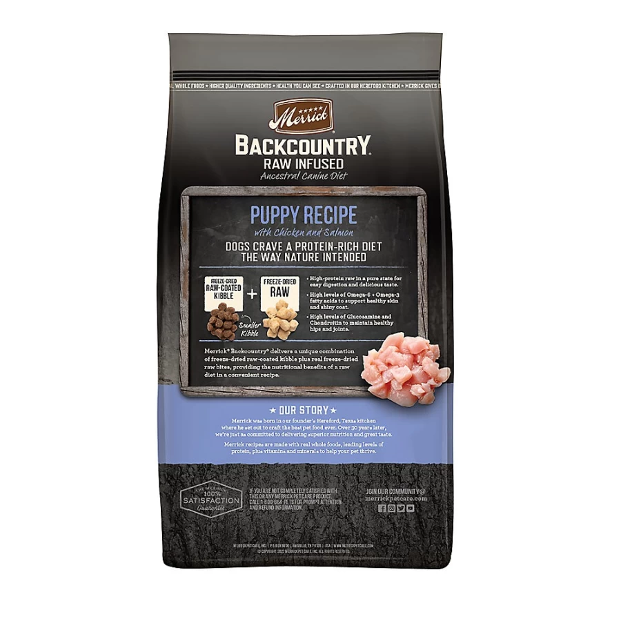 Merrick Grain Free Gluten Free Chicken Recipe Dry Dog Food for Puppies | PetSmart Backcountry Series