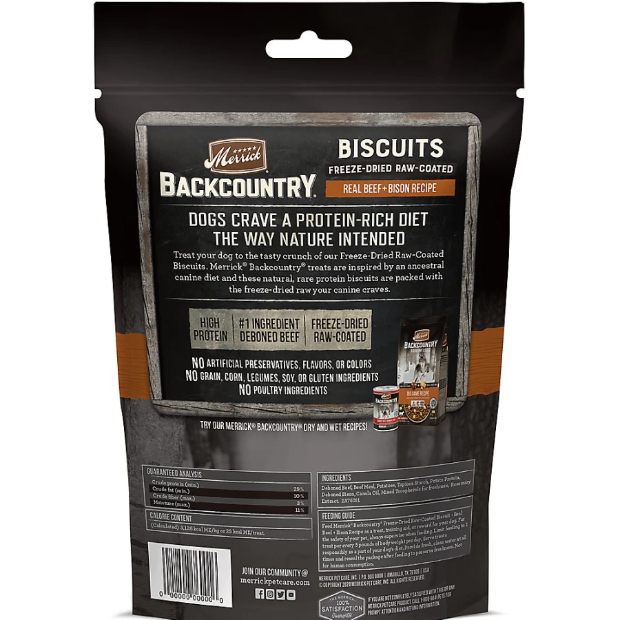 PetSmart Merrick Backcountry Grain-Free Gluten-Free Beef Dog Treats for All Life Stages