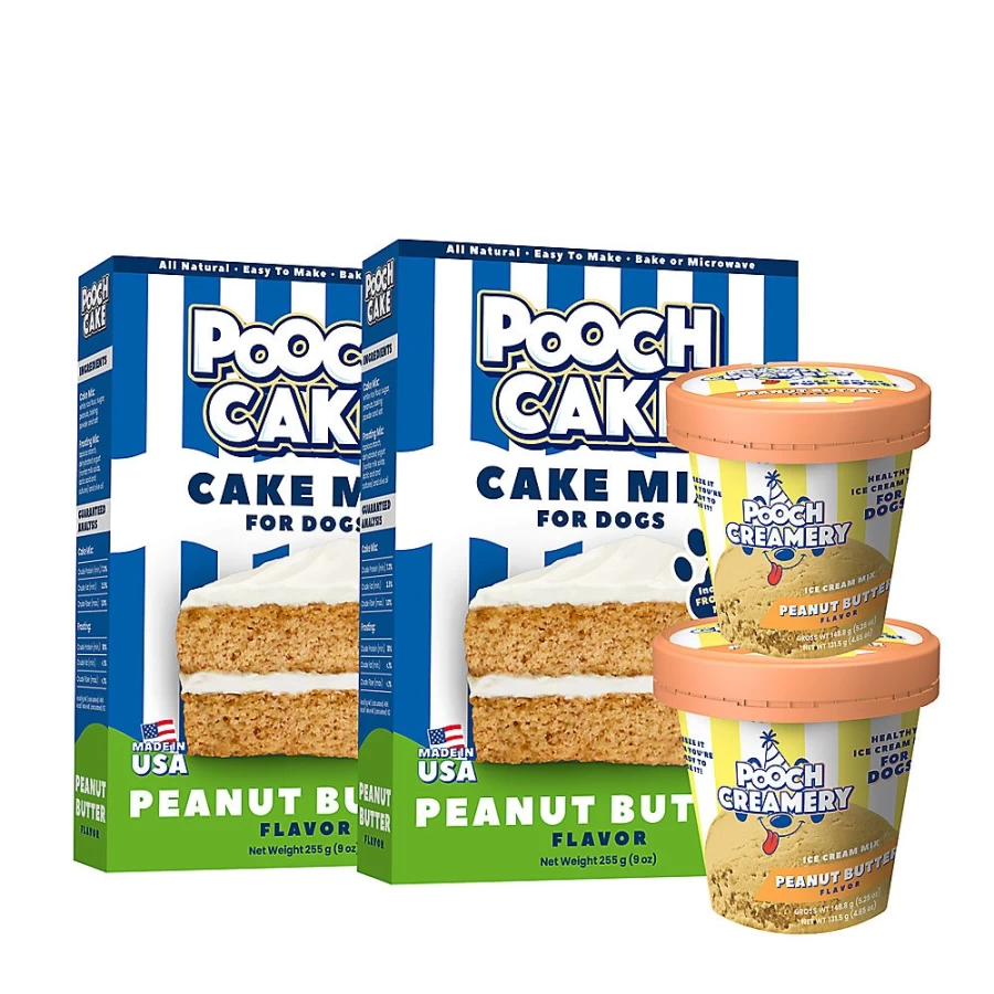 "PetSmart Pooch Cake Mix Ice Cream Dog Treats - 2 Pack Delicious Frozen Canine Snacks"