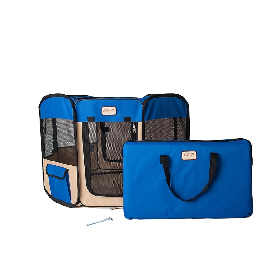 PetSmart Armarkat Foldable & Portable Pet Playpen for Dogs & Cats – Indoor & Outdoor Use