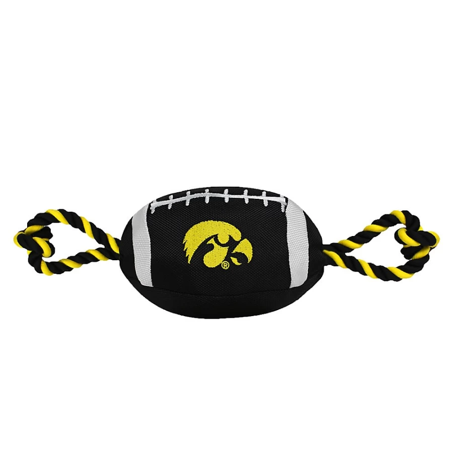 "Iowa Hawkeyes NCAA Rope Dog Toy - PetSmart Officially Licensed College Football Chew Toy"